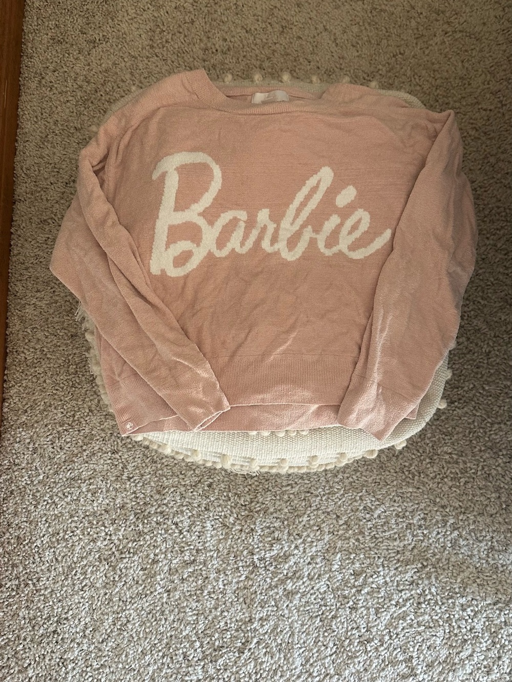 Barefoot Dreams Blush Pink Cozy Knit Pullover